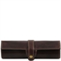 Tuscany Leather Eksklusiv læder kuglepen holder i farven mørke brun