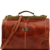 Tuscany Leather Madrid - Gladstone læder taske - Model lille i farven lyse brun
