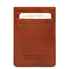Tuscany Leather Eksklusiv læder cRødit/business card i farven brun