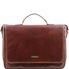 Tuscany Leather 16" Padova herre læder computertaske - Eksklusiv læder taske i farven brun