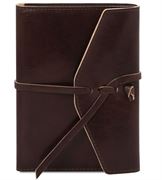 Tuscany Læder notesblok - mørkebrun