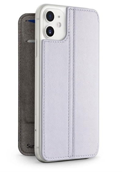 Twelve South SurfacePad til iPhone 11  i grå - ultratynd luksuriøs læder cover