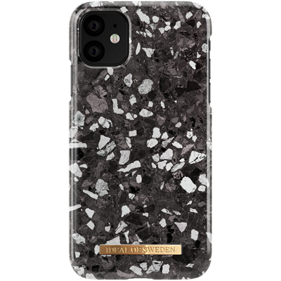 IDeal of Sweden fashion case bagside cover til iPhone 11/XR i Midnight Terrazzo