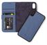 Decoded 2 i 1 cover til iPhone XR i blå læder med kreditkortholder