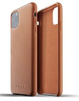 Mujjo læder cover til iPhone 11 pro Max - bagside cover i brun læder