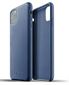 Mujjo læder cover til iPhone 11 pro Max - bagside cover i blå læder