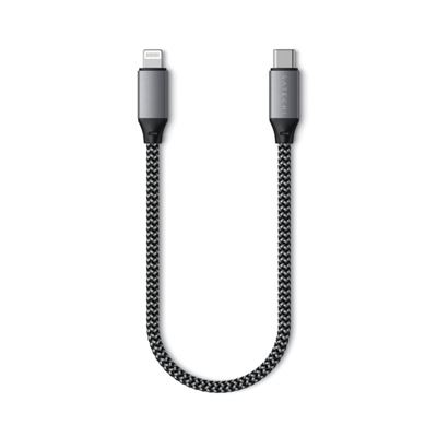 Satechi USB-C til Lightning kabel på 25 cm i Space Grey