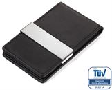 Troika Pung / Kortholder med pengeclips i sort læder ( Midnight ) - Card saver