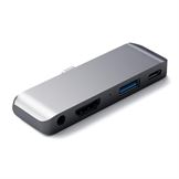 Satechi USB-C Mobile Pro Hub - den perfekte følgesvend til din nye iPad Pro - Space Grey