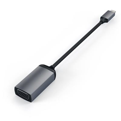 Satechi USB-C VGA-adapter - Konverter USB-C-tilslutning til VGA-videoudgang i Space gray
