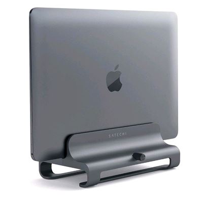 Satechi aluminium lodret bærestativ i Space gray - Gør din bærbare til en desktop