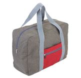 Troika rejsetaske der kan foldes ud - grå og rød