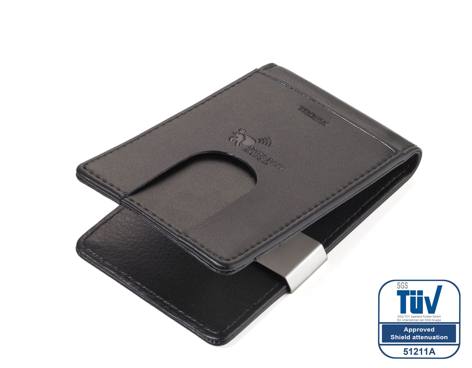 Troika Pung / Kortholder med pengeclips sort læder ( Midnight ) - Card saver | Bestil CCC15-39/LE-PK40