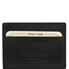 Tuscany Leather Eksklusiv læder cRødit/business card i farven sort