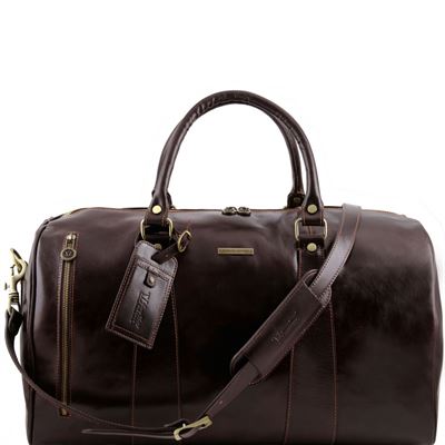 Tuscany Leather Voyager - Rejsetaske i læder - Model stor i farven mørke brun