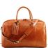 Tuscany Leather Voyager - Rejsetaske i læder i farven lyse brun