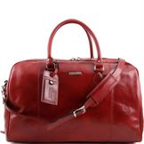 Tuscany Leather Voyager - Rejsetaske i læder i farven rød