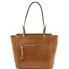 Tuscany Leather NeoClassic - Læder tote with two handles i farven Dark Taupe