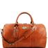 Tuscany Leather Voyager - Rejsetaske i læder med sidelommer - Model stor i farven lyse brun