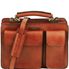 Tuscany Leather Tania - Læder dame håndtaske i farven lyse brun