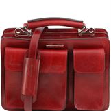 Tuscany Leather Tania - Læder dame håndtaske i farven rød