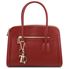 Tuscany Leather Keyluck - Blød læder håndtaske i farven rød