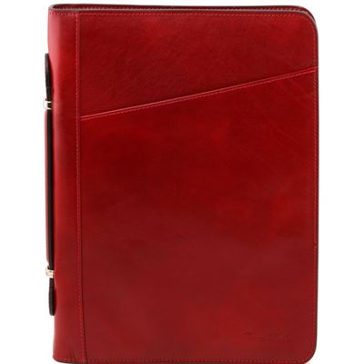 Tuscany Leather Costanzo - Eksklusiv læder Portfolio i farven rød
