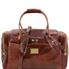 Tuscany Leather Voyager - Læder rejsetaske med med sidelommer i farven brun