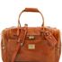 Tuscany Leather Voyager - Læder rejsetaske med med sidelommer i farven lyse brun