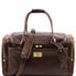 Tuscany Leather Voyager - Læder rejsetaske med med sidelommer i farven mørke brun