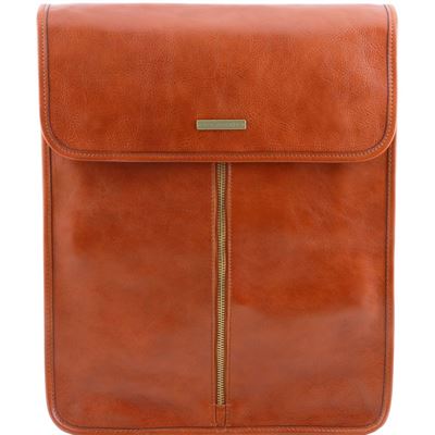 Tuscany Leather Eksklusiv læder shirt case i farven lyse brun