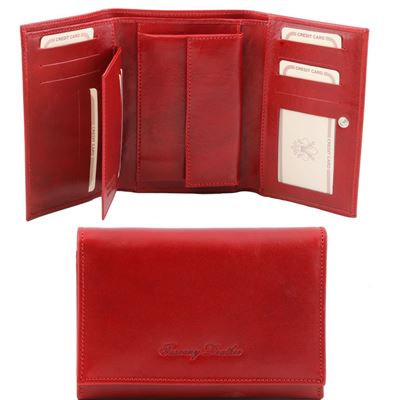 Tuscany Leather Eksklusiv læder pung til kvinder i farven rød