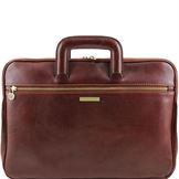 Tuscany Leather Caserta - Dokument læder taske i farven brun