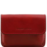 Tuscany Leather Eksklusiv læder business cards holder i farven rød