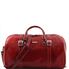 Tuscany Leather Berlin - Rejsetaske i læder med stropper - Model stor i farven rød