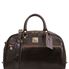 Tuscany Leather Voyager - Læder rejsetaske - Model lille i farven mørke brun