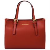 Tuscany Leather Aura - læder håndtaske i farven rød