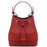 Tuscany Leather Minerva - Saffiano læder secchiello taske i farven rød