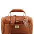 Tuscany Leather Voyager - Læder rejsetaske med med sidelommer - Model lille i farven lyse brun