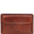 Tuscany Leather Denis - Eksklusiv læder handy wrist taske for man i farven brun