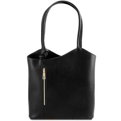 Tuscany Leather Patty - Saffiano læder taske i farven sort
