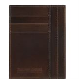 Tuscany Leather Eksklusiv læder Rødit/business card i farven mørke brun