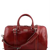 Tuscany Leather Berlin - Rejsetaske i læder - Model lille i farven rød
