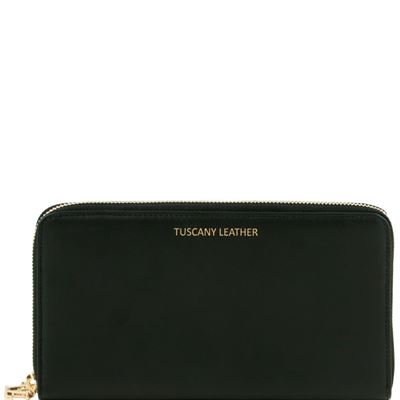 Tuscany Leather Eksklusiv læder wallet/travel document case til kvinder i farven sort