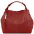 Tuscany Leather Ambrosia - Blød læder taske med skulderrem i farven rød