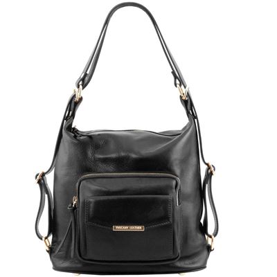 Tuscany Leather taske - læder taske i farven sort