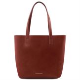Tuscany Leather Ilaria - læder taske med aftageligt inderrum i farven brun
