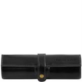 Tuscany Leather Eksklusiv læder kuglepen holder i farven sort