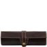Tuscany Leather Eksklusiv læder kuglepen holder i farven mørke brun