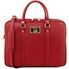 Tuscany Leather 14" Prato - Eksklusiv Saffiano Læder laptop case i farven rød